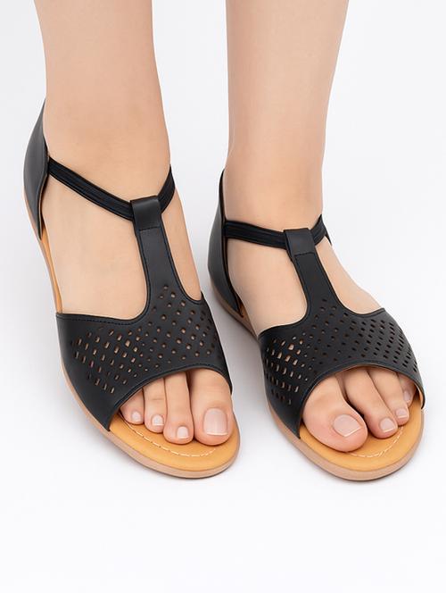 women solid back strap flats - 22029568 -  Standard Image - 0