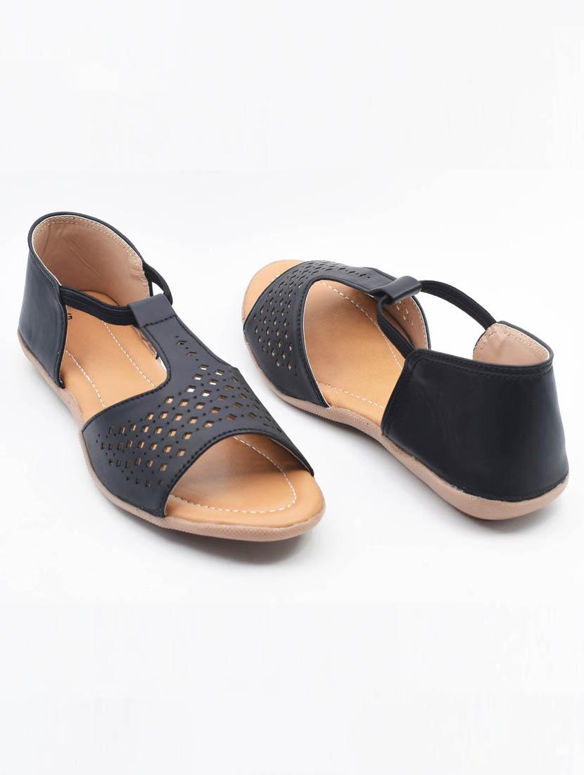 women solid back strap flats - 22029568 - Standard Image - 2