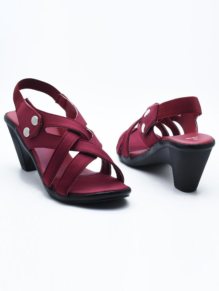 women solid back strap sandal - 22029572 - Standard Image - 2