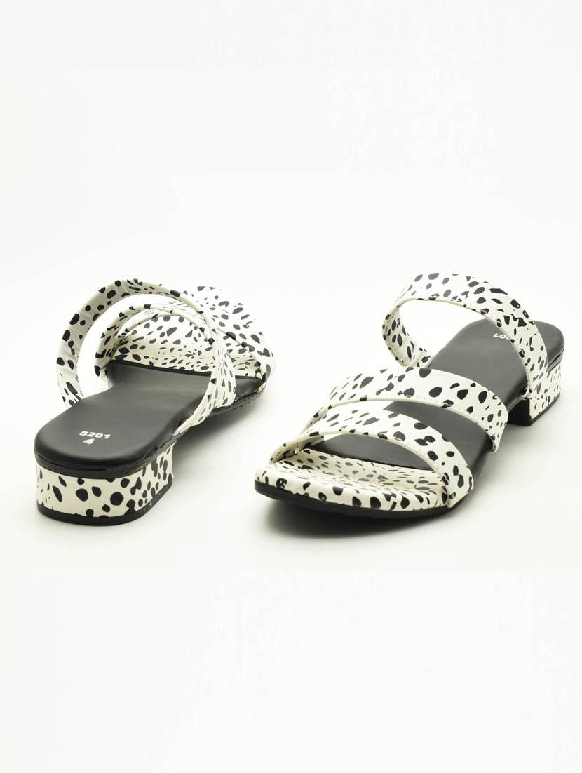 women polka doted slip on sandal - 22029585 - Standard Image - 2