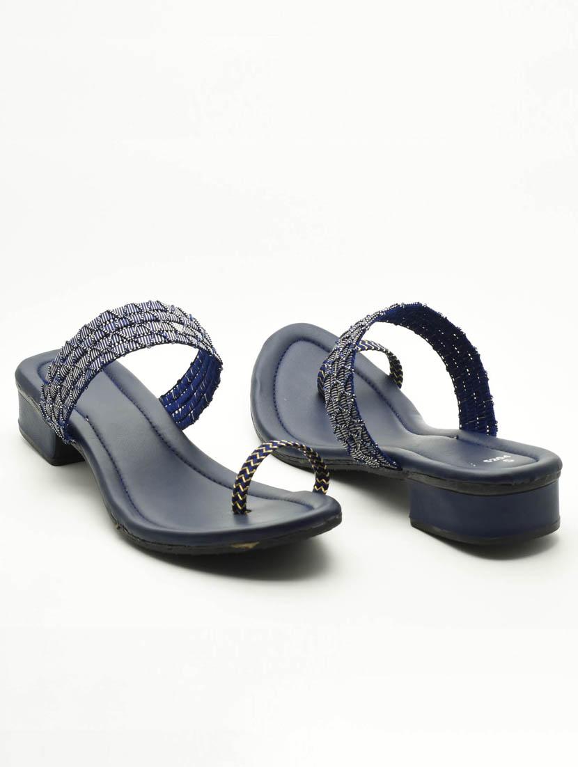 women embellished slip on one toe sandal - 22029588 - Standard Image - 2