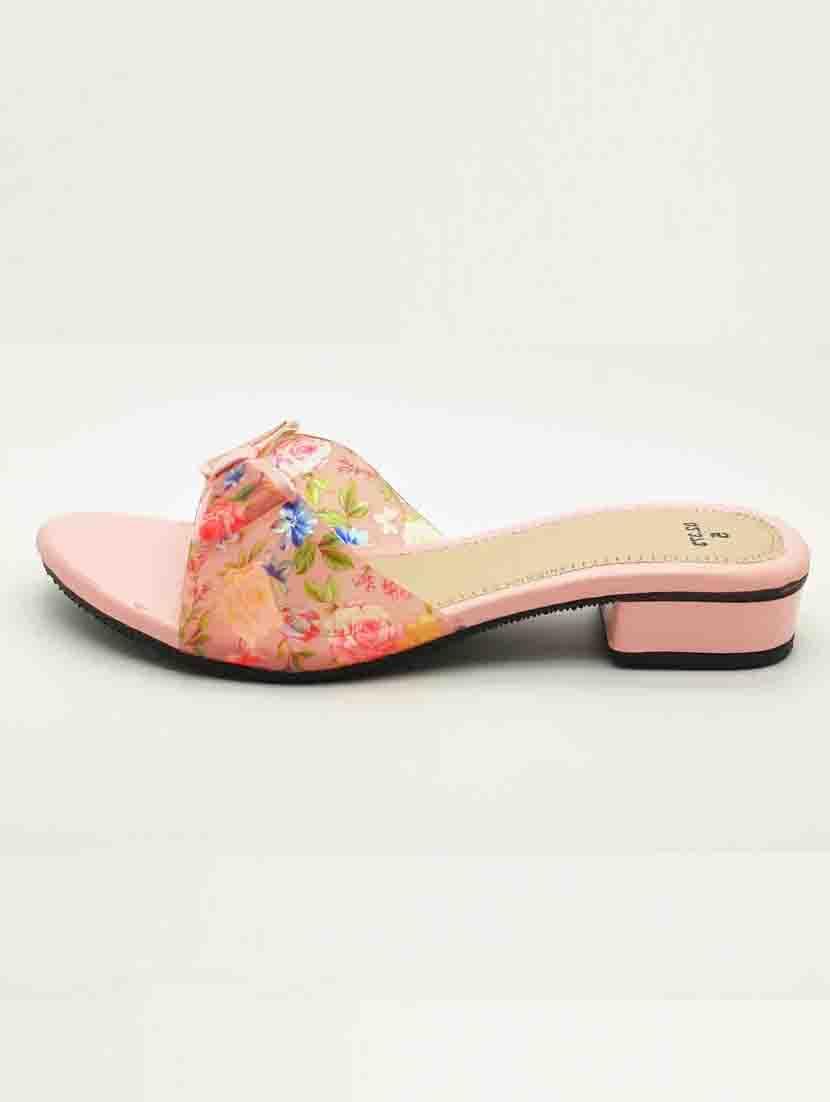 women floral print slip on sandal - 22029589 - Standard Image - 2