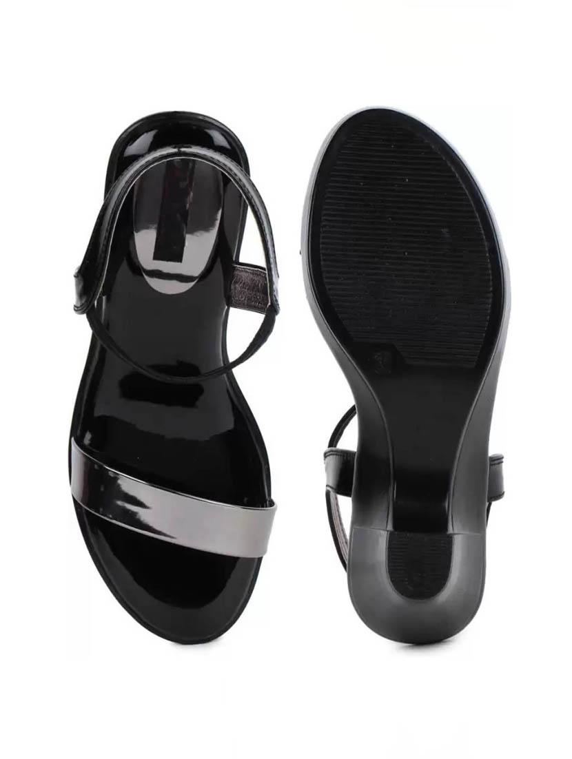 women solid back strap sandal - 22029615 - Standard Image - 2