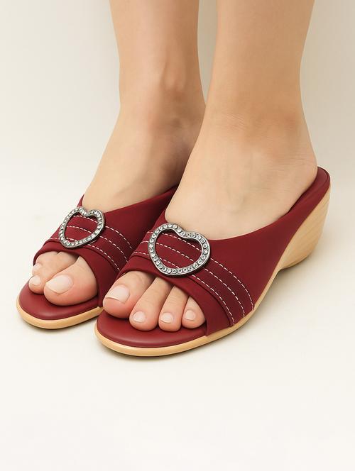 women solid slip on wedges - 22029618 -  Standard Image - 0