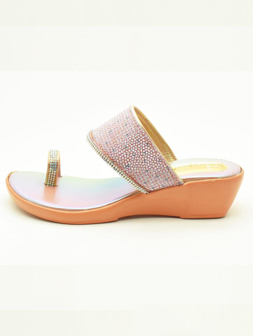 women embellished one toe slip on wedges - 22029621 - Standard Image - 2
