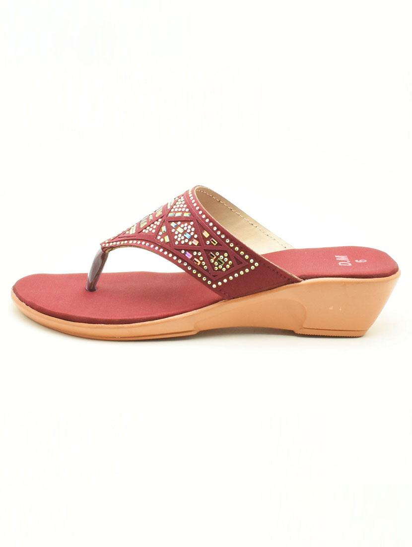 women embellished slip on wedges - 22029625 - Standard Image - 2