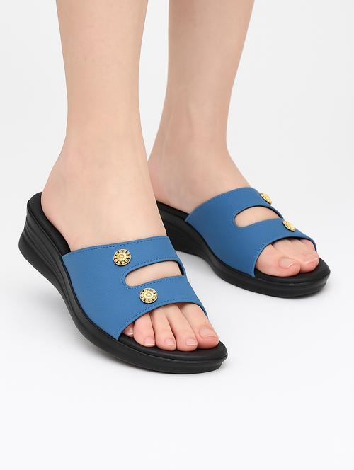 women solid slip on wedges - 22029633 -  Standard Image - 0