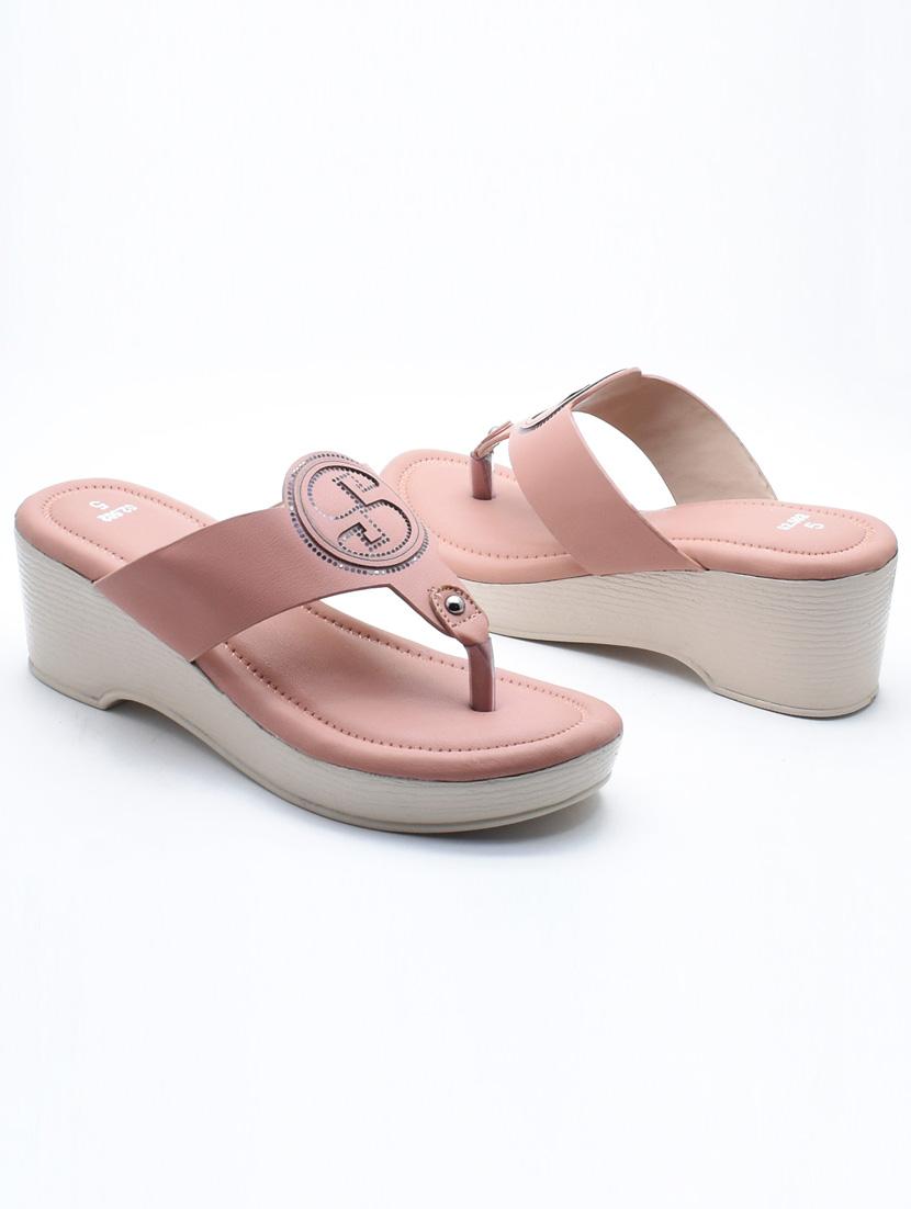 women solid slip on wedges - 22029642 - Standard Image - 2