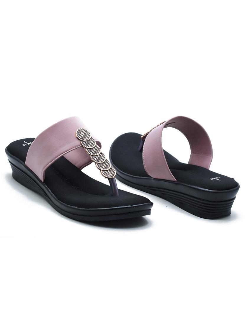 women solid slip on wedges - 22029650 - Standard Image - 2