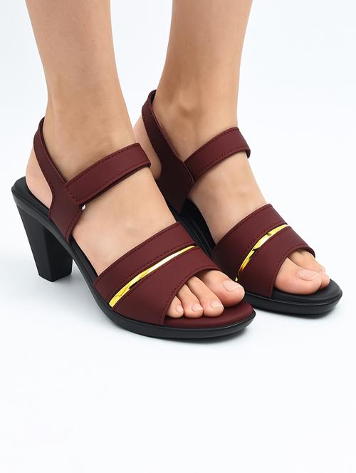 women solid back strap sandal - 22029659 -  Standard Image - 0