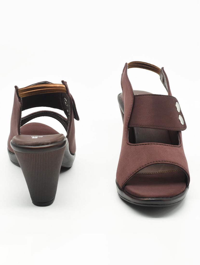 women solid back strap sandal - 22029662 - Standard Image - 2