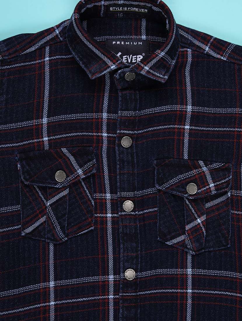 boys checkered long sleeve casual shirt - 22029676 -  Standard Image - 2