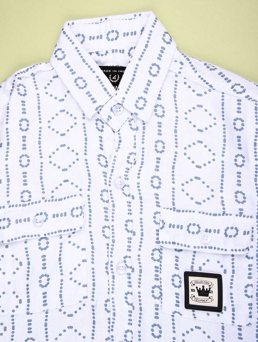 boys printed long sleeve casual shirt - 22029738 -  Standard Image - 2