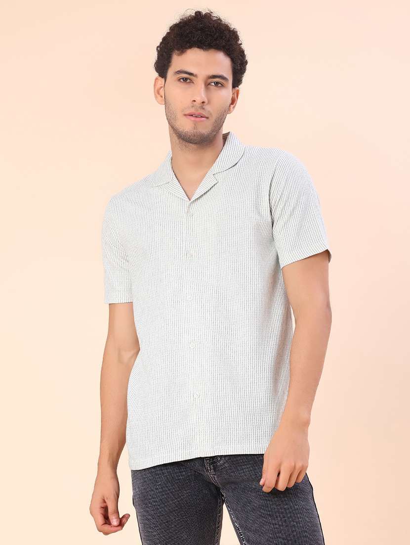 men self design short sleeve regular fit casual shirt - 22029790 -  Standard Image - 2