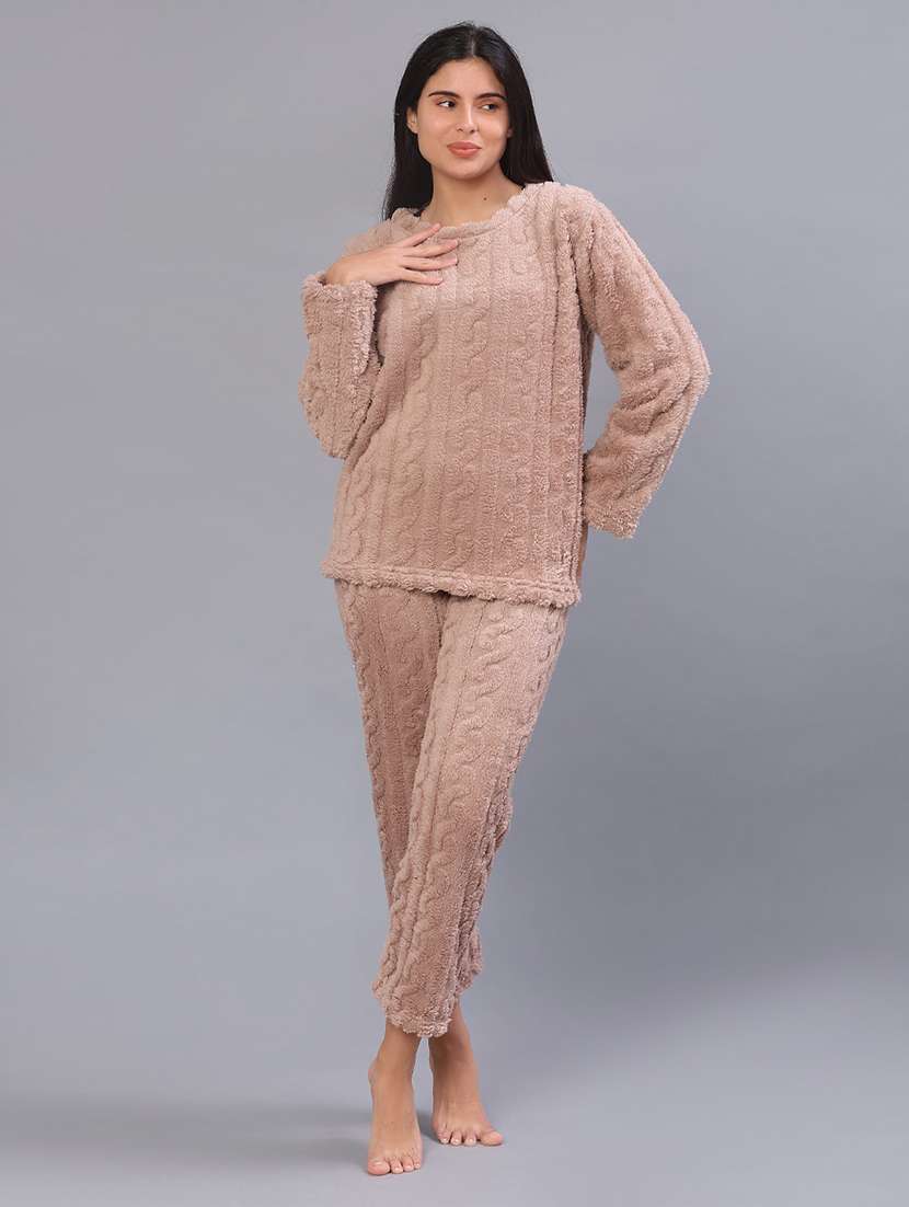 women printed nightwear pyjama set