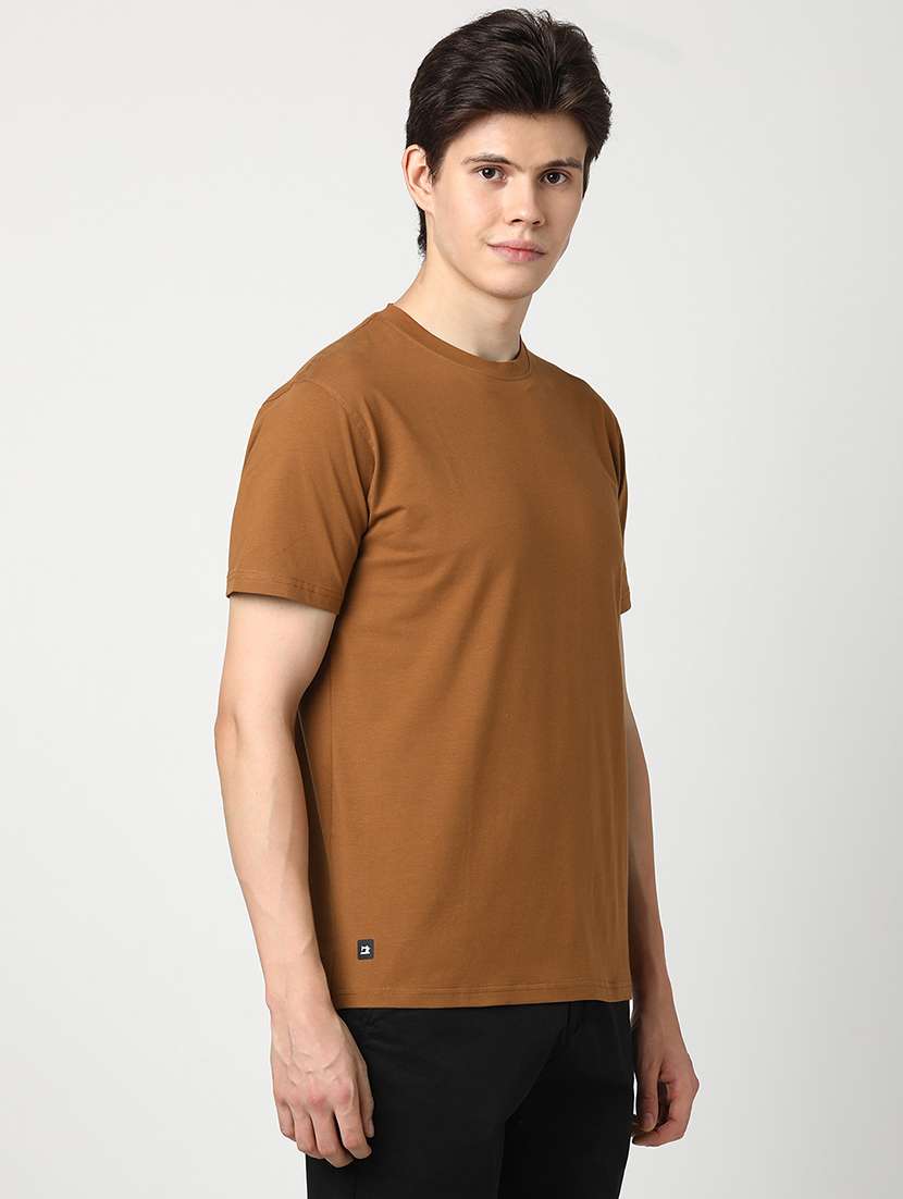 men solid short sleeve regular fit t-shirt - 22029966 -  Standard Image - 2