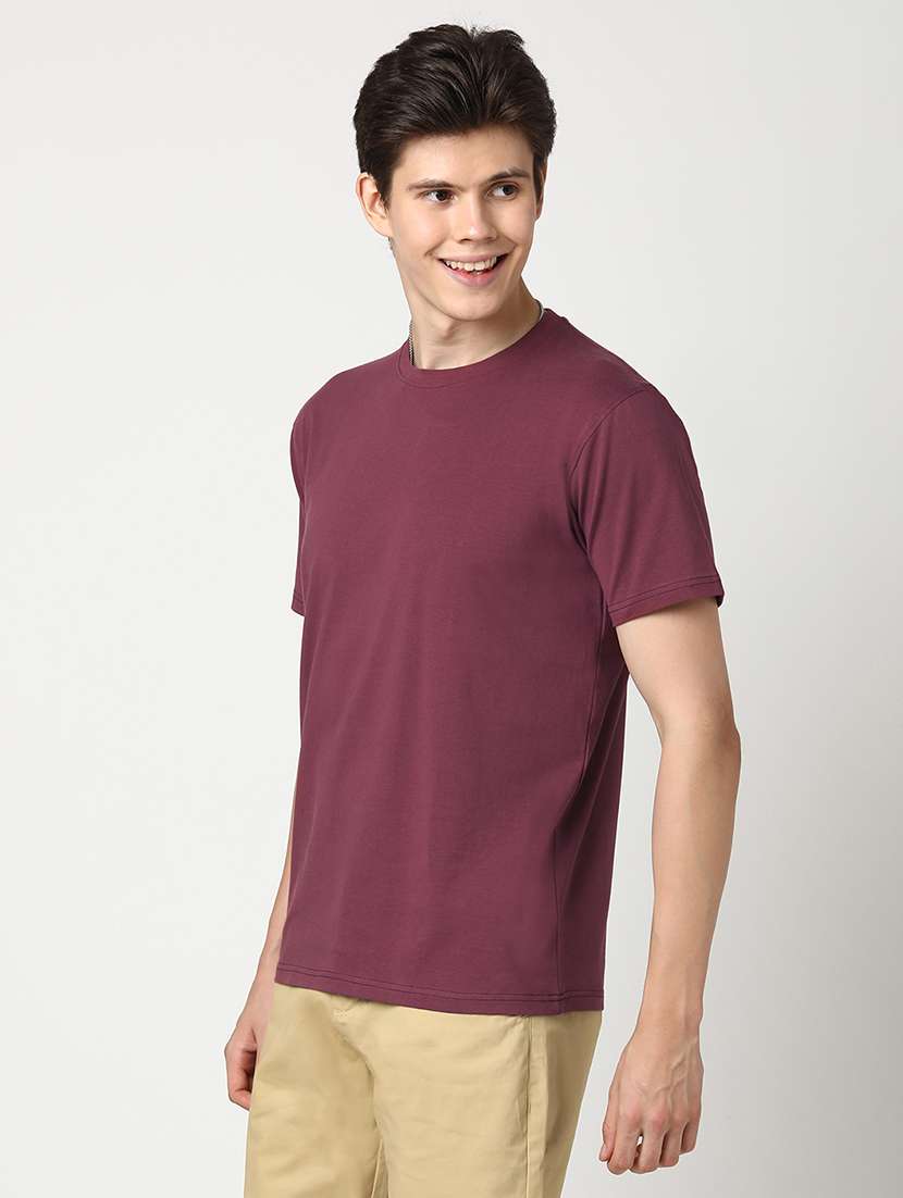 men solid short sleeve regular fit t-shirt - 22029969 -  Standard Image - 2