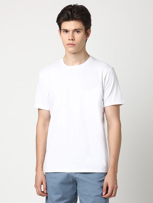 men solid short sleeve regular fit t-shirt - 22029972 -  Standard Image - 0
