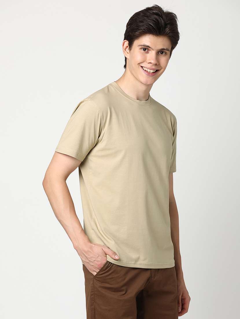 men solid short sleeve regular fit t-shirt - 22029974 -  Standard Image - 2
