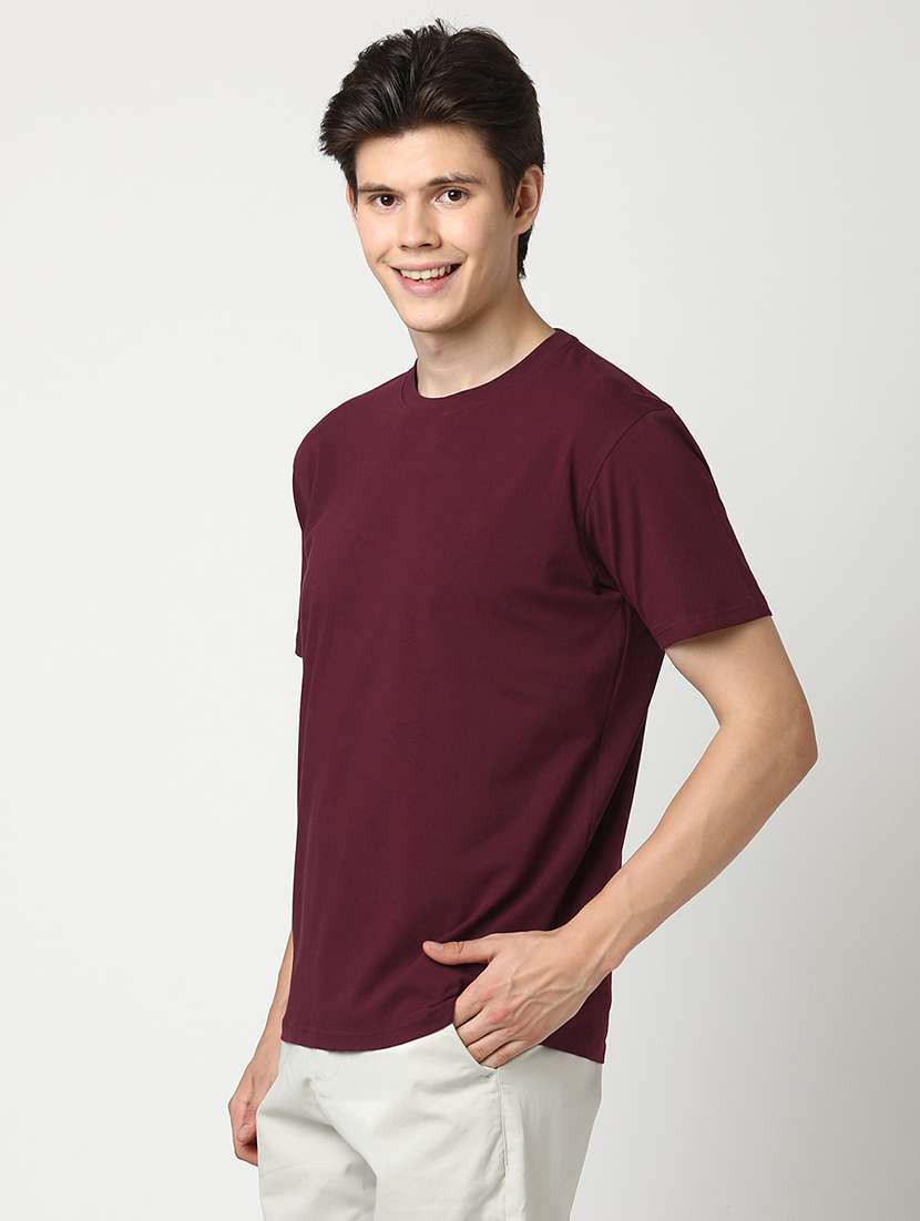 men solid short sleeve regular fit t-shirt - 22029976 -  Standard Image - 2