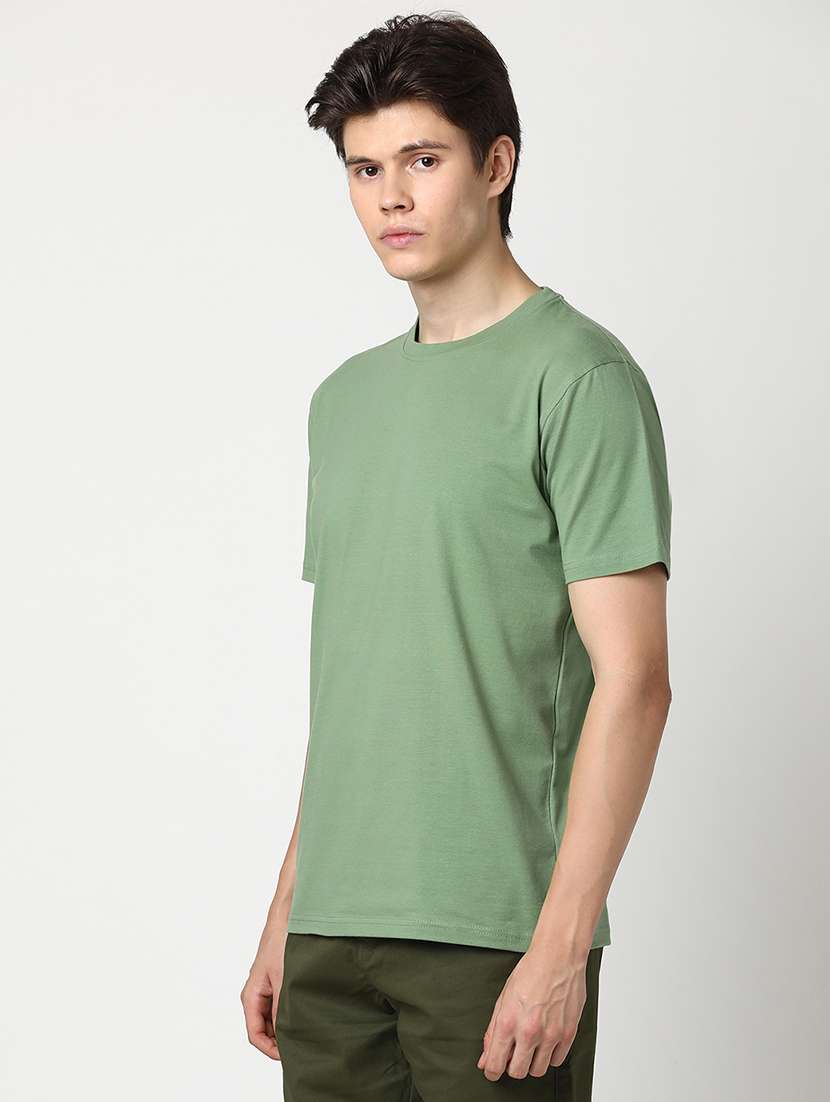 men solid short sleeve regular fit t-shirt - 22029977 - Standard Image - 2