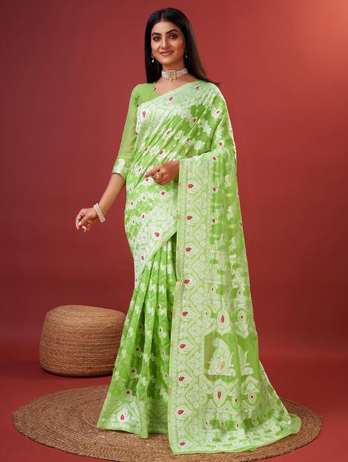 women self design banarasi saree with blouse - 22029985 - Standard Image - 0