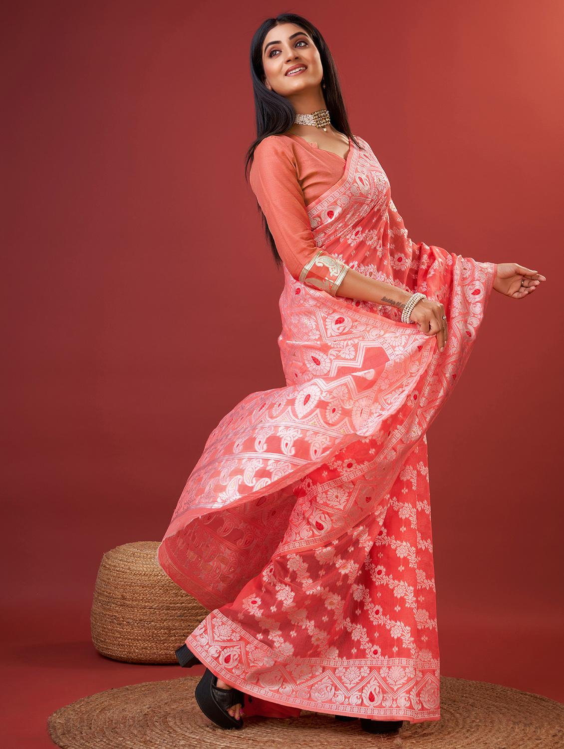 women self design banarasi saree with blouse - 22029986 - Standard Image - 2
