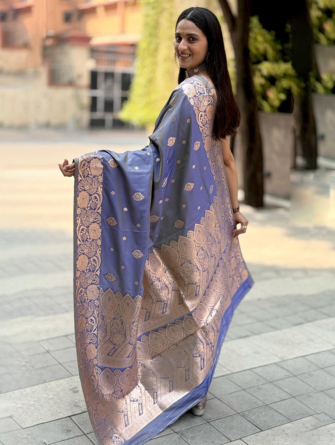 women self design banarasi saree with blouse - 22029992 - Standard Image - 2