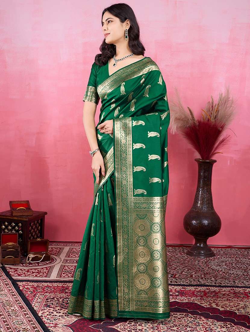 women self design banarasi saree with blouse - 22030016 -  Standard Image - 2