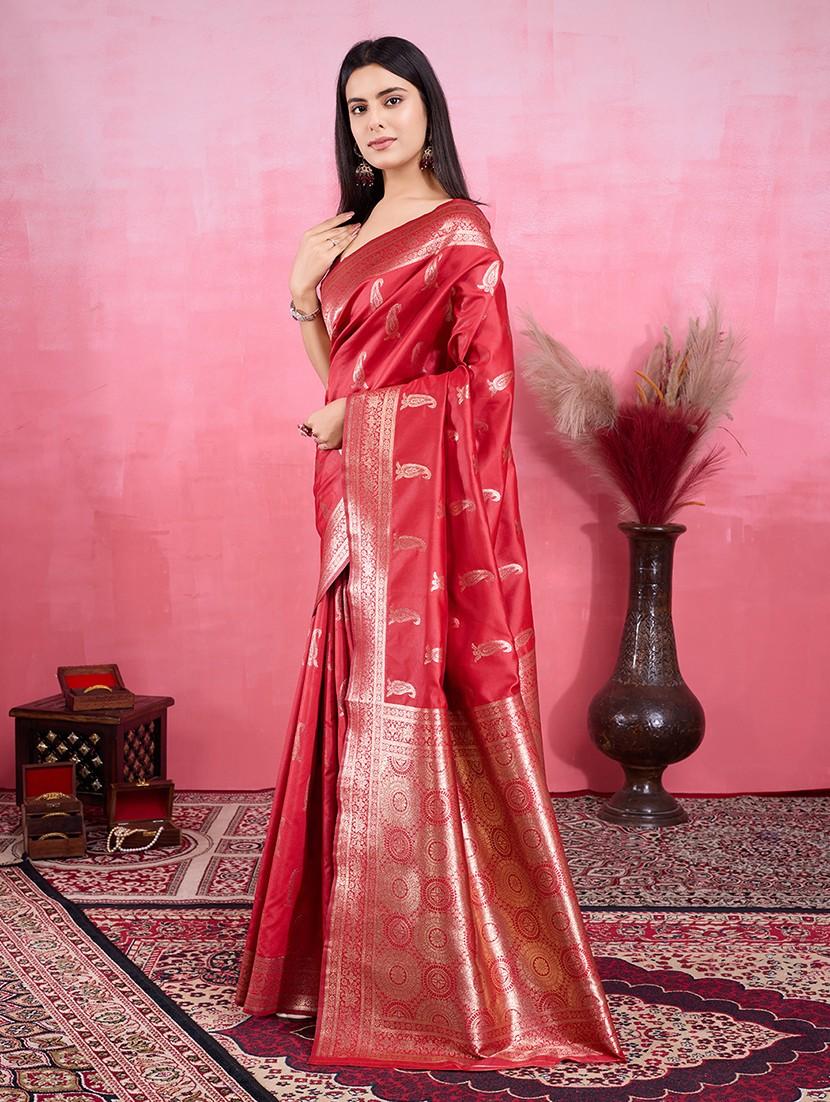 women self design banarasi saree with blouse - 22030018 - Standard Image - 2