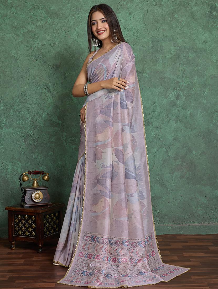 women printed casual wear saree with blouse - 22030033 - Standard Image - 2