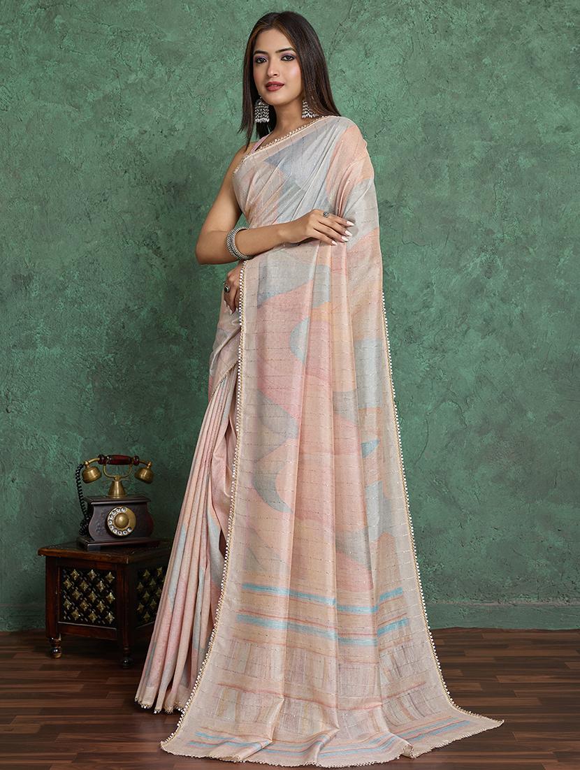 women printed casual wear saree with blouse - 22030034 - Standard Image - 2