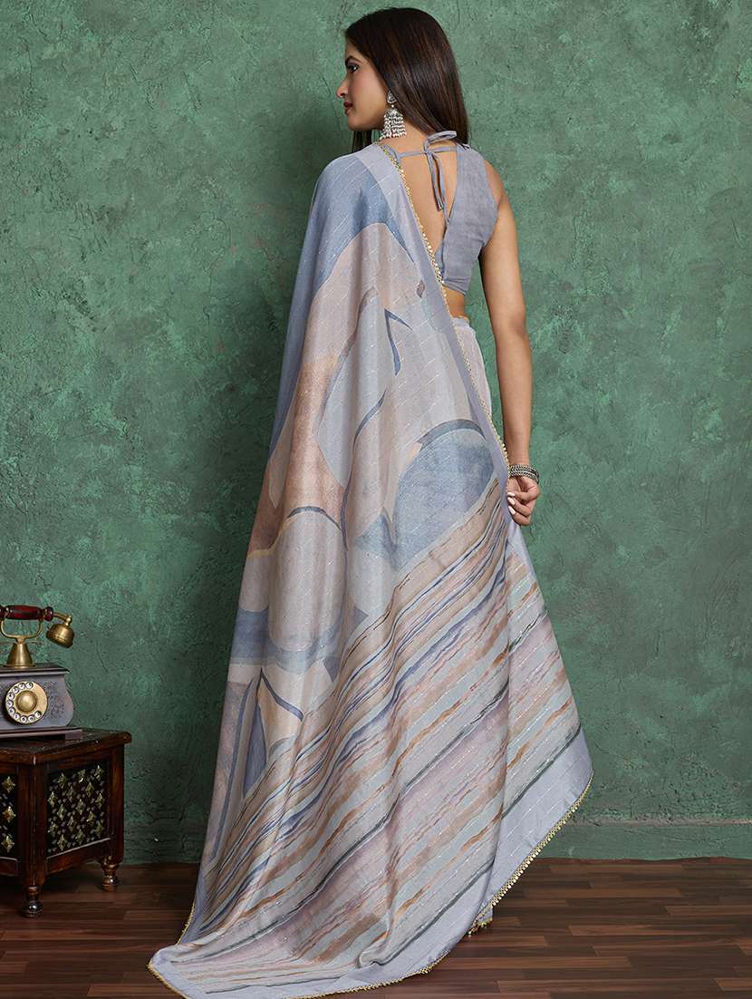 women printed casual wear saree with blouse - 22030035 -  Standard Image - 2