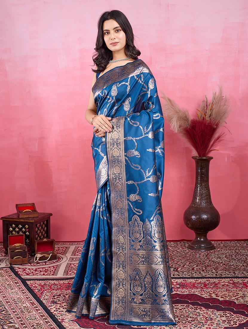 women self design banarasi saree with blouse - 22030043 - Standard Image - 2