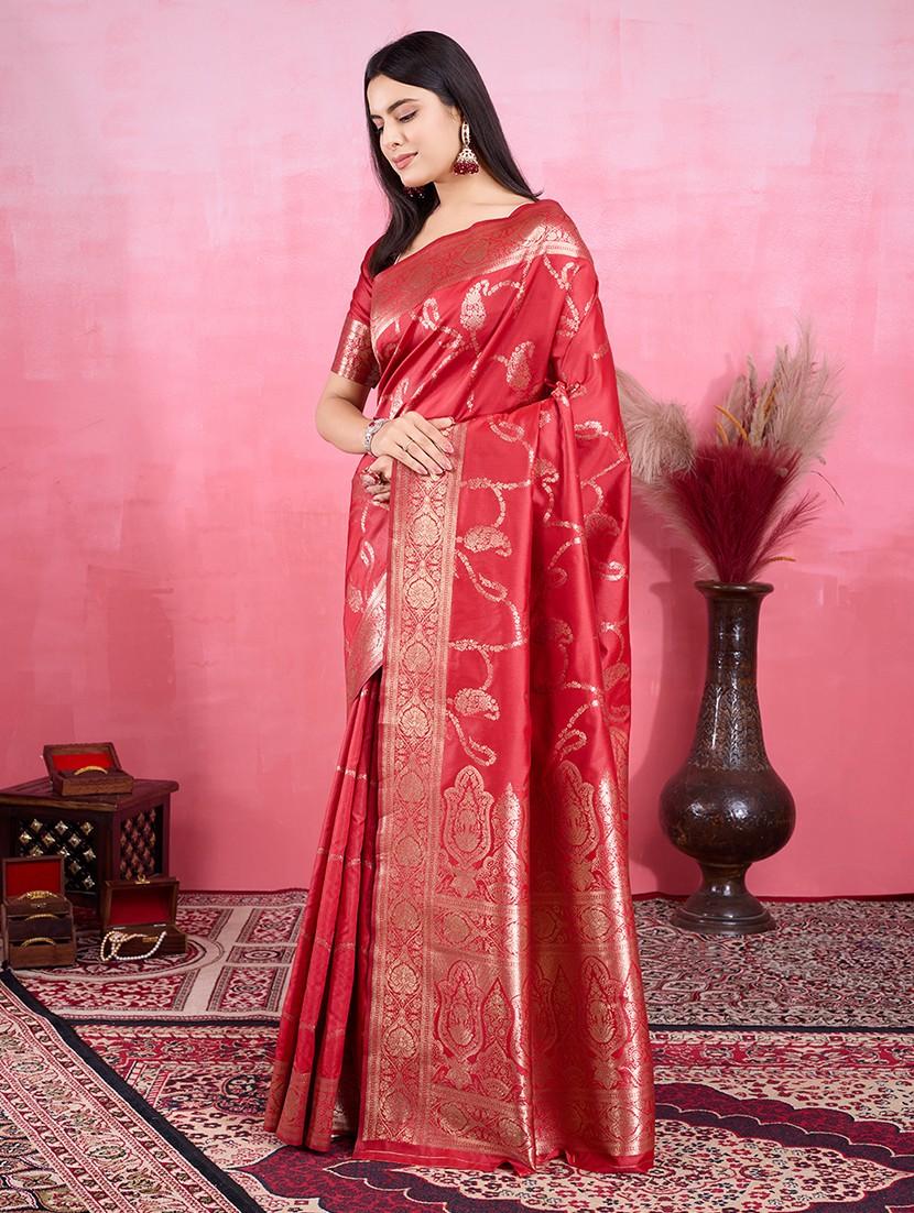 women self design banarasi saree with blouse - 22030046 - Standard Image - 2