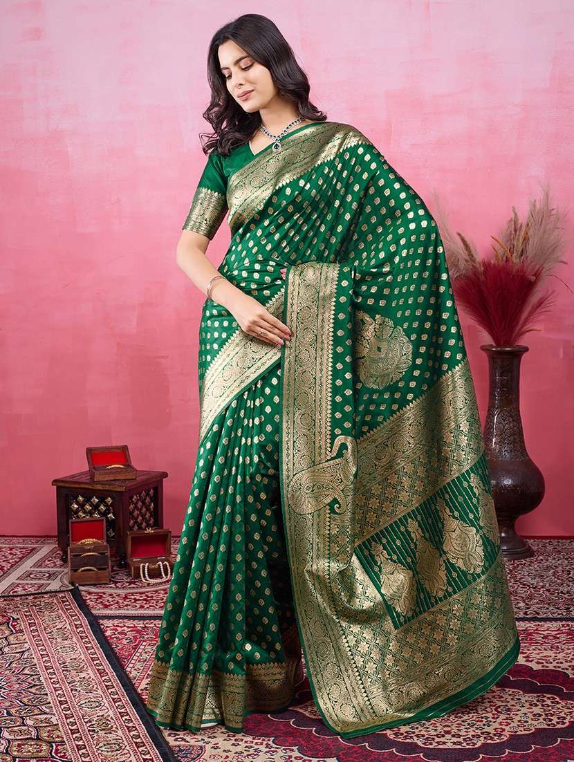women self design banarasi saree with blouse - 22030054 -  Standard Image - 2