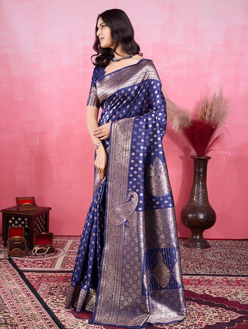women self design banarasi saree with blouse - 22030055 - Standard Image - 2