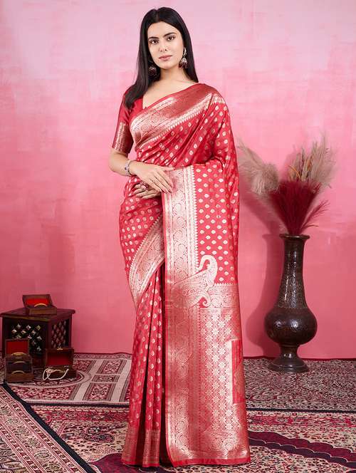 women self design banarasi saree with blouse - 22030056 -  Standard Image - 0