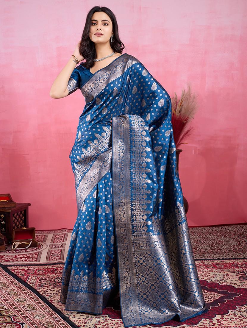 women self design banarasi saree with blouse - 22030058 - Standard Image - 2
