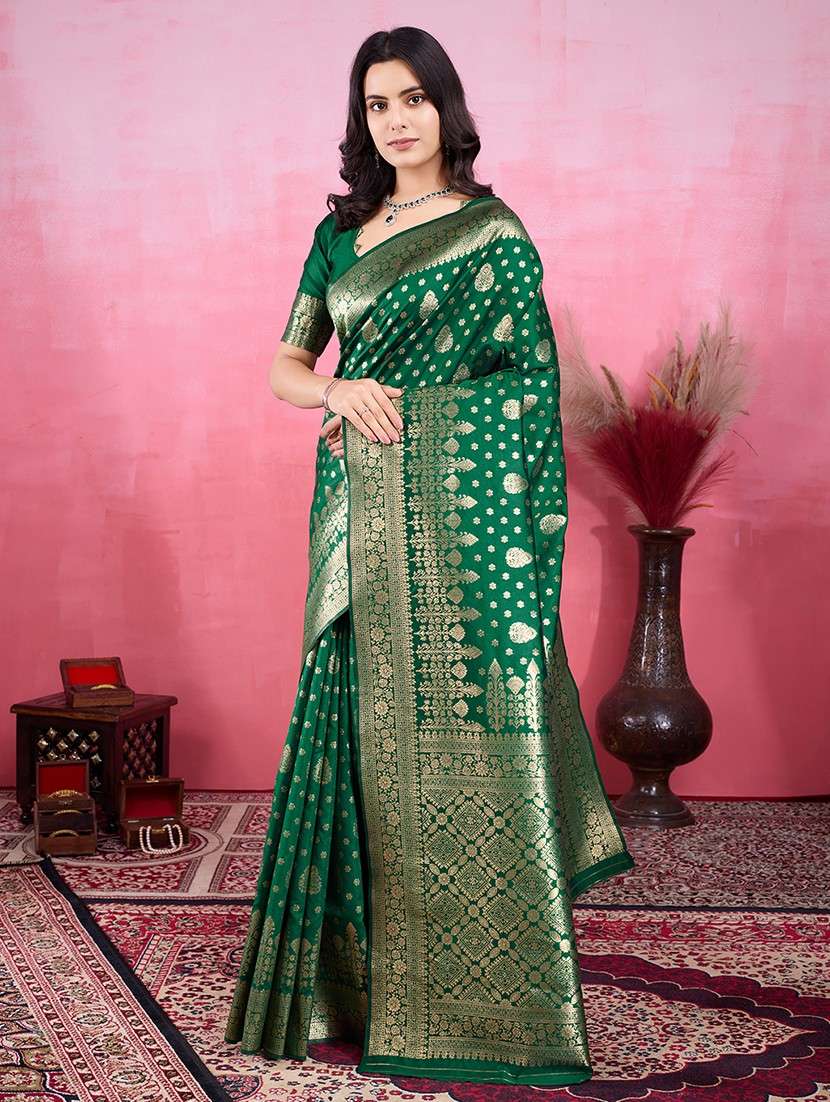 women self design banarasi saree with blouse - 22030059 - Standard Image - 2