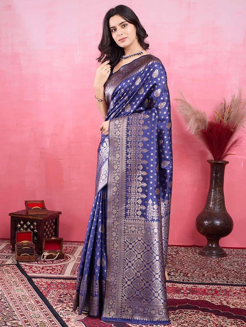women self design banarasi saree with blouse - 22030060 -  Standard Image - 2