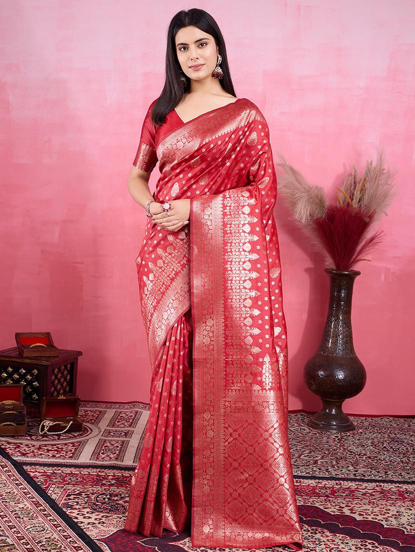 women self design banarasi saree with blouse - 22030061 -  Zoom Image - 0