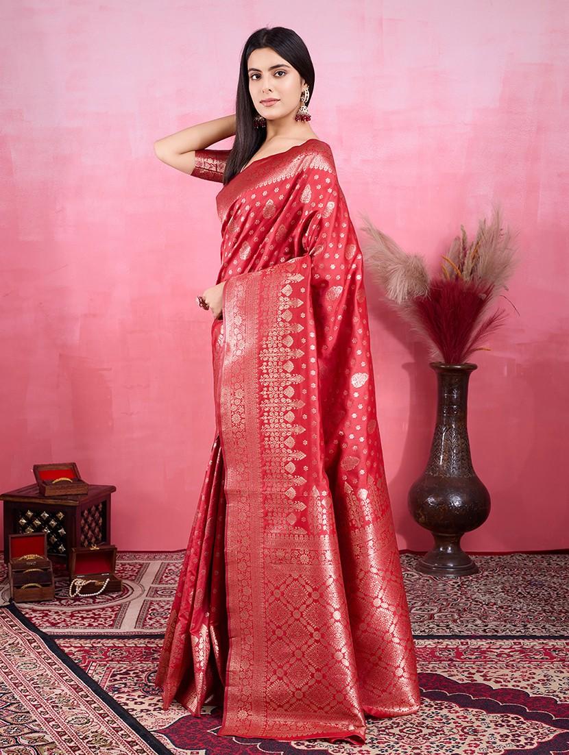 women self design banarasi saree with blouse - 22030061 - Standard Image - 2