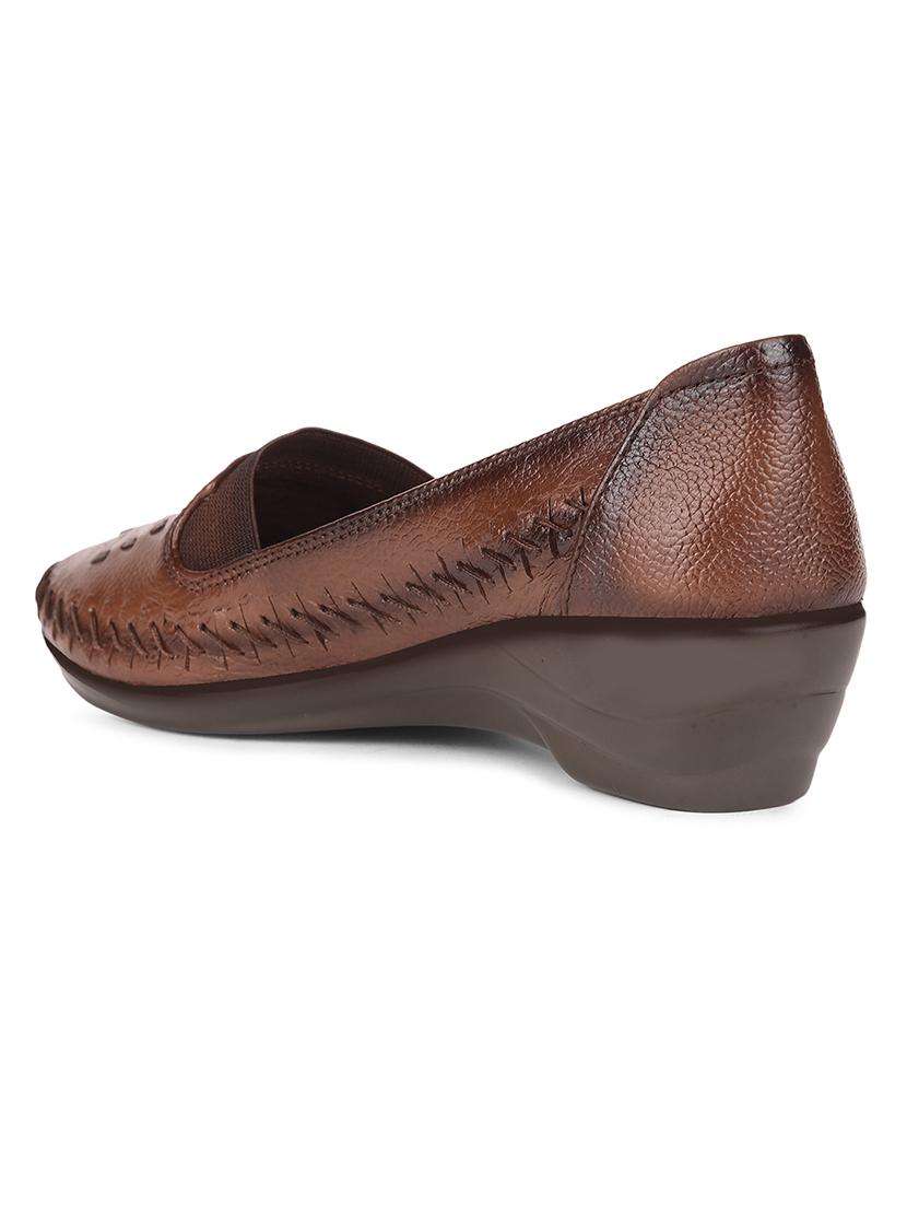 women tan solid slip on wedge - 22030137 - Standard Image - 2