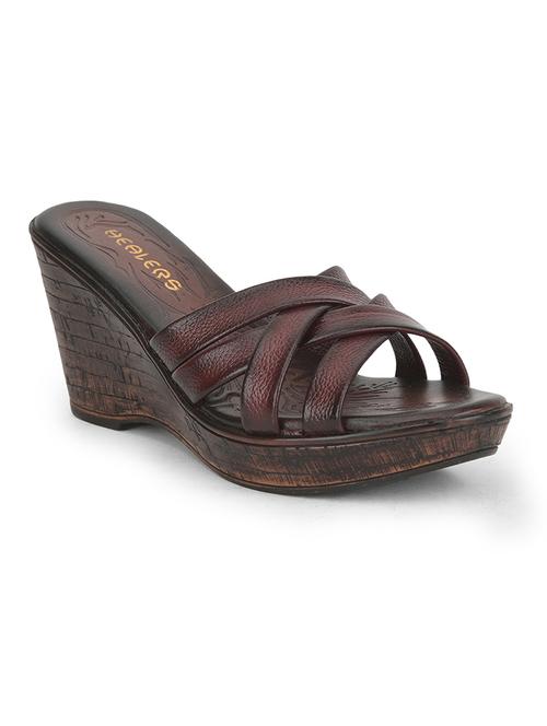 women solid slip on wedges - 22030144 - Standard Image - 0