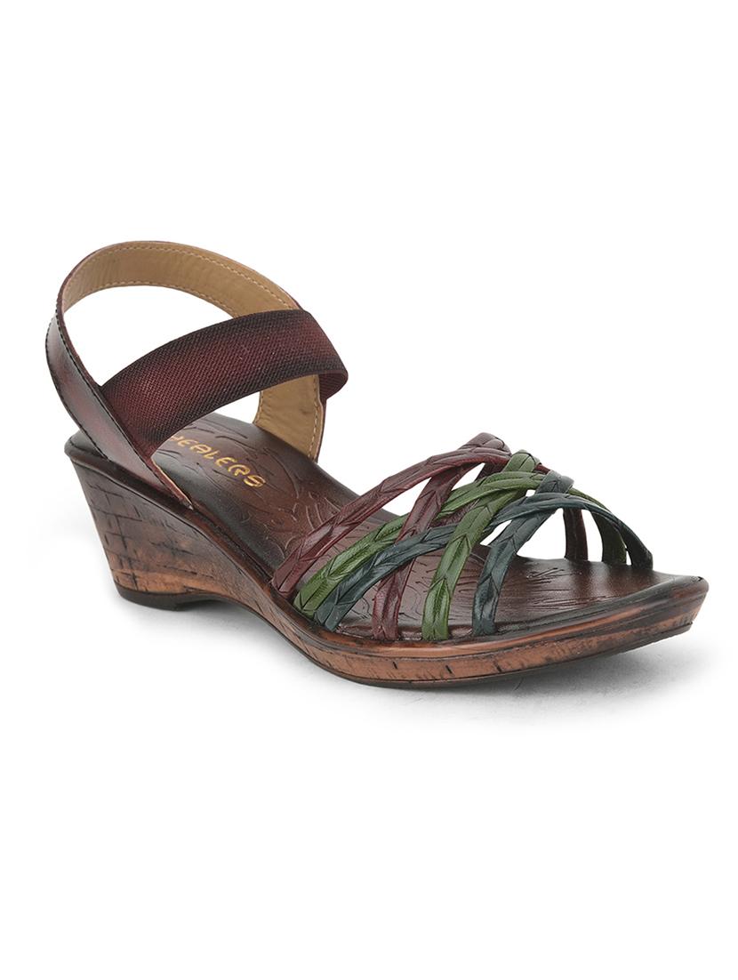 women solid back strap wedges - 22030145 - Zoom Image - 0