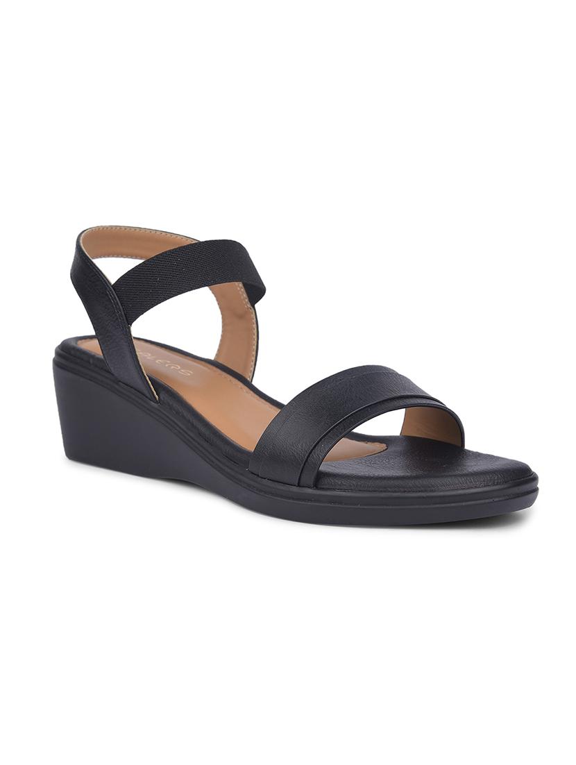 women solid back strap wedges - 22030164 - Standard Image - 2