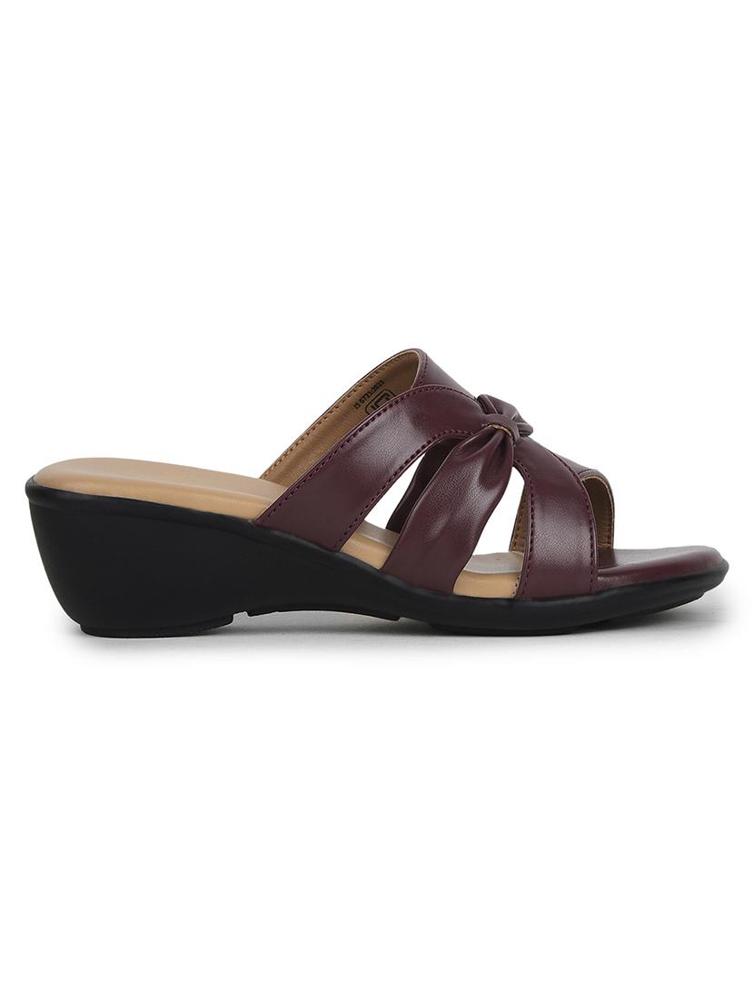 women solid slip on wedge - 22030172 - Standard Image - 2