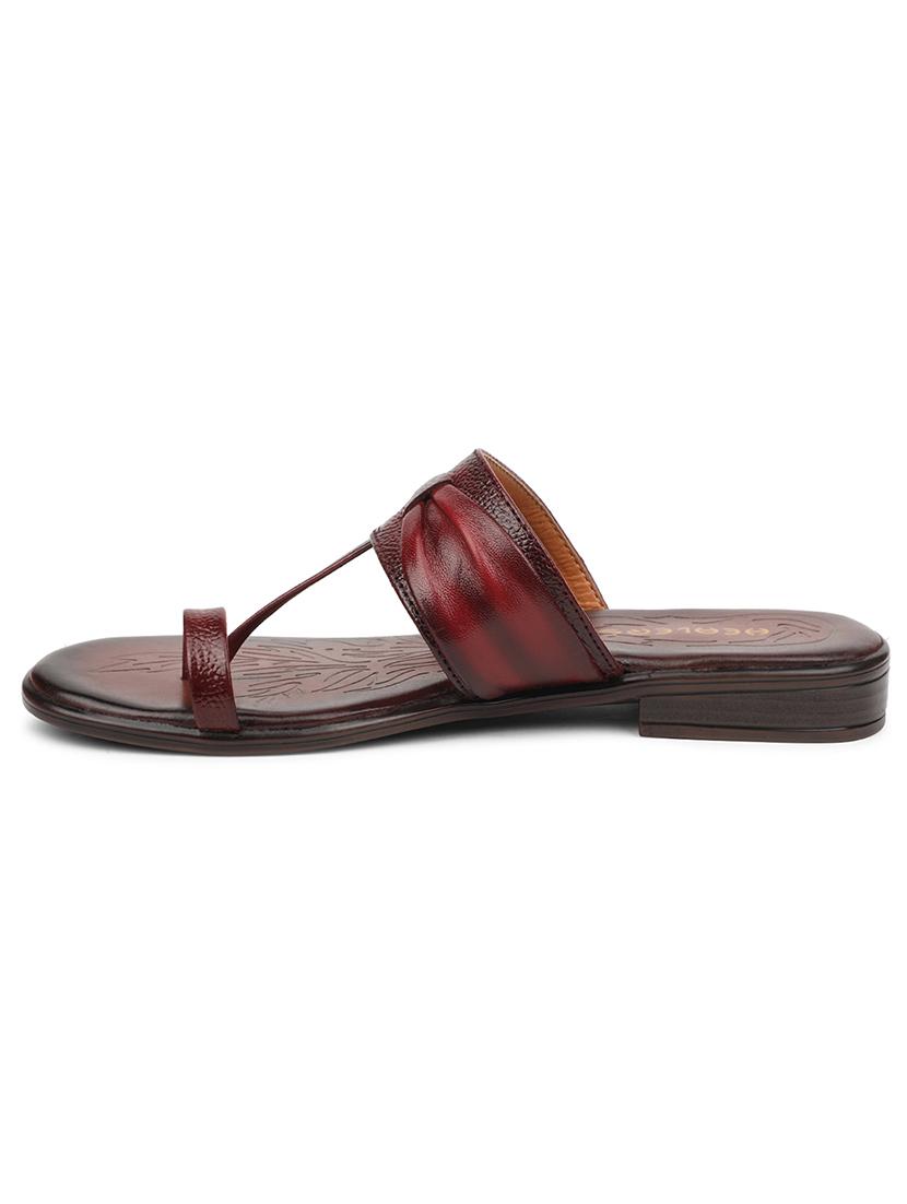 women solid slip on flat sandal - 22030192 - Standard Image - 2