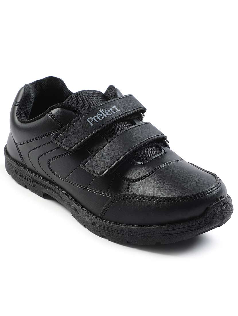boys solid velcro uniform shoes - 22030262 -  Standard Image - 2